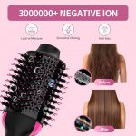 Hair Dryer Brush Blow Dryer Brush in One,  with Negative Ion Anti-frizz Ceramic Titanium Barrel Hot Air Brush Hair Straightener Brush