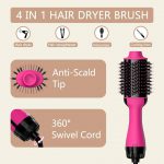 Umeely Hair Dryer Brush Blow Dryer Brush in One Upgraded 4 in 1 Hair Dryer and Styler Volumizer with Negative Ion Anti-frizz Ceramic Titanium Barrel Hot Air Brush