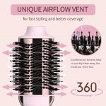 Umeely Hair Dryer Brush Blow Dryer Brush in One Upgraded 4 in 1 Hair Dryer and Styler Volumizer with Negative Ion Anti-frizz Ceramic Titanium Barrel Hot Air Brush Hair Straightener Brush