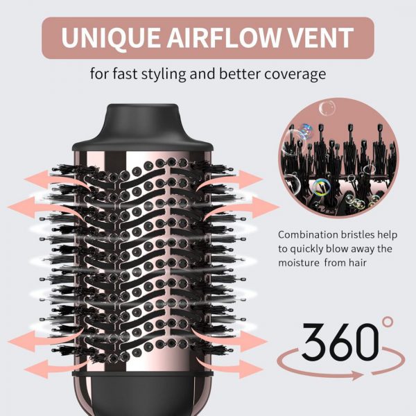 Umeely Hair Dryer Brush Blow Dryer Brush in One, Upgraded 4 in 1 Hair Dryer and Styler Volumizer with Negative Ion Anti-frizz Ceramic Titanium Barrel Hot Air Brush Hair Straightener Brush