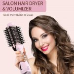 Umeely Hair Dryer Brush Blow Dryer Brush in One Upgraded 4 in 1 Hair Dryer and Styler Volumizer with Negative Ion Anti-frizz Ceramic Titanium Barrel Hot Air Brush Hair Straightener Brush