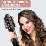 Umeely Hair Dryer Brush Blow Dryer Brush in One, Upgraded 4 in 1 Hair Dryer and Styler Volumizer with Negative Ion Anti-frizz Ceramic Titanium Barrel Hot Air Brush Hair Straightener Brush