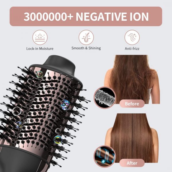 Umeely Hair Dryer Brush Blow Dryer Brush in One, Upgraded 4 in 1 Hair Dryer and Styler Volumizer with Negative Ion Anti-frizz Ceramic Titanium Barrel Hot Air Brush Hair Straightener Brush